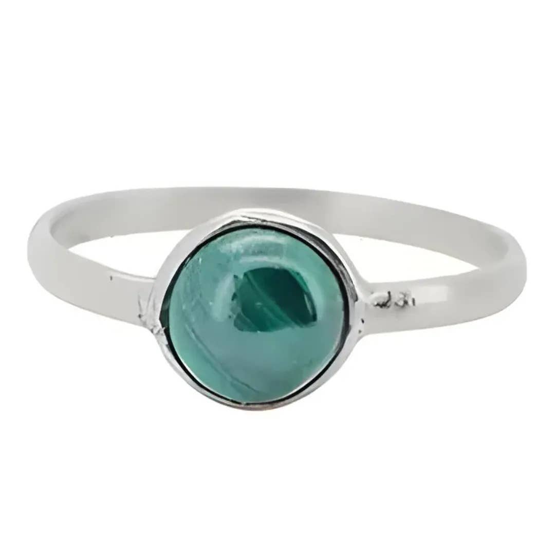 Malachite Sterling Silver Ring