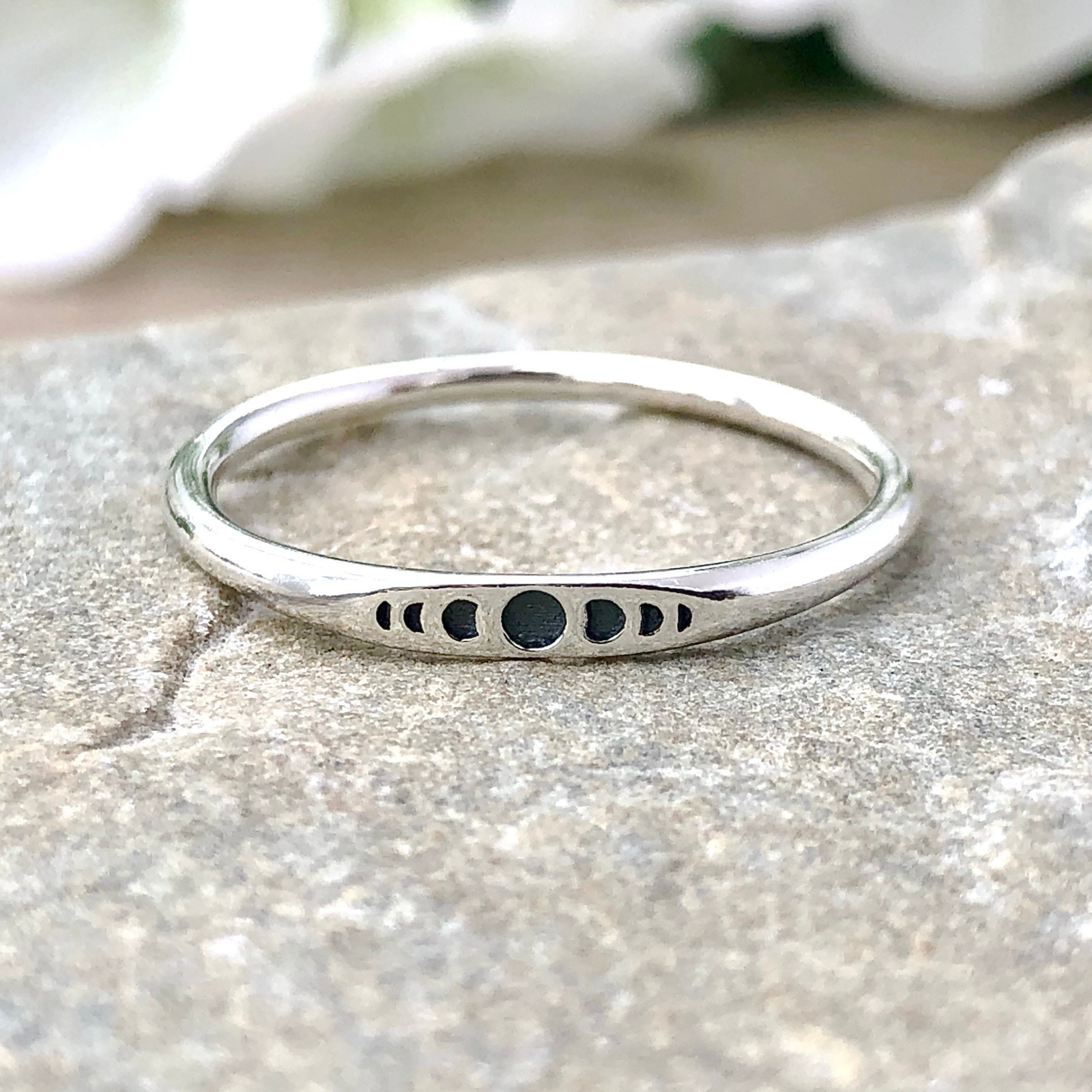 Tiny Moon Phases Ring