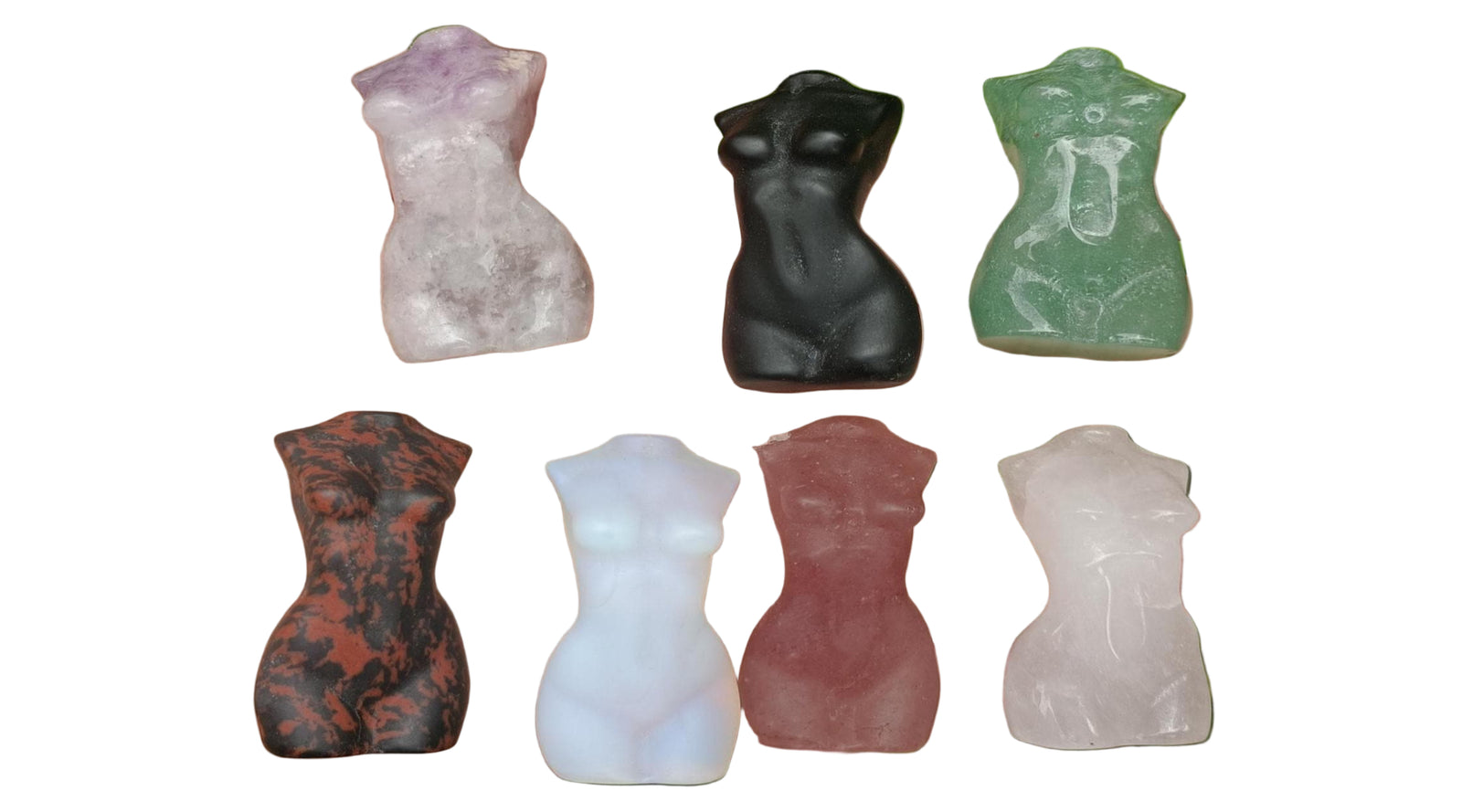 Crystal Carved Human Torso Sculpture