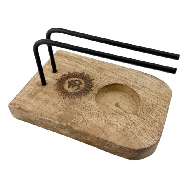 Wooden Sage & Candle Burner Decorated