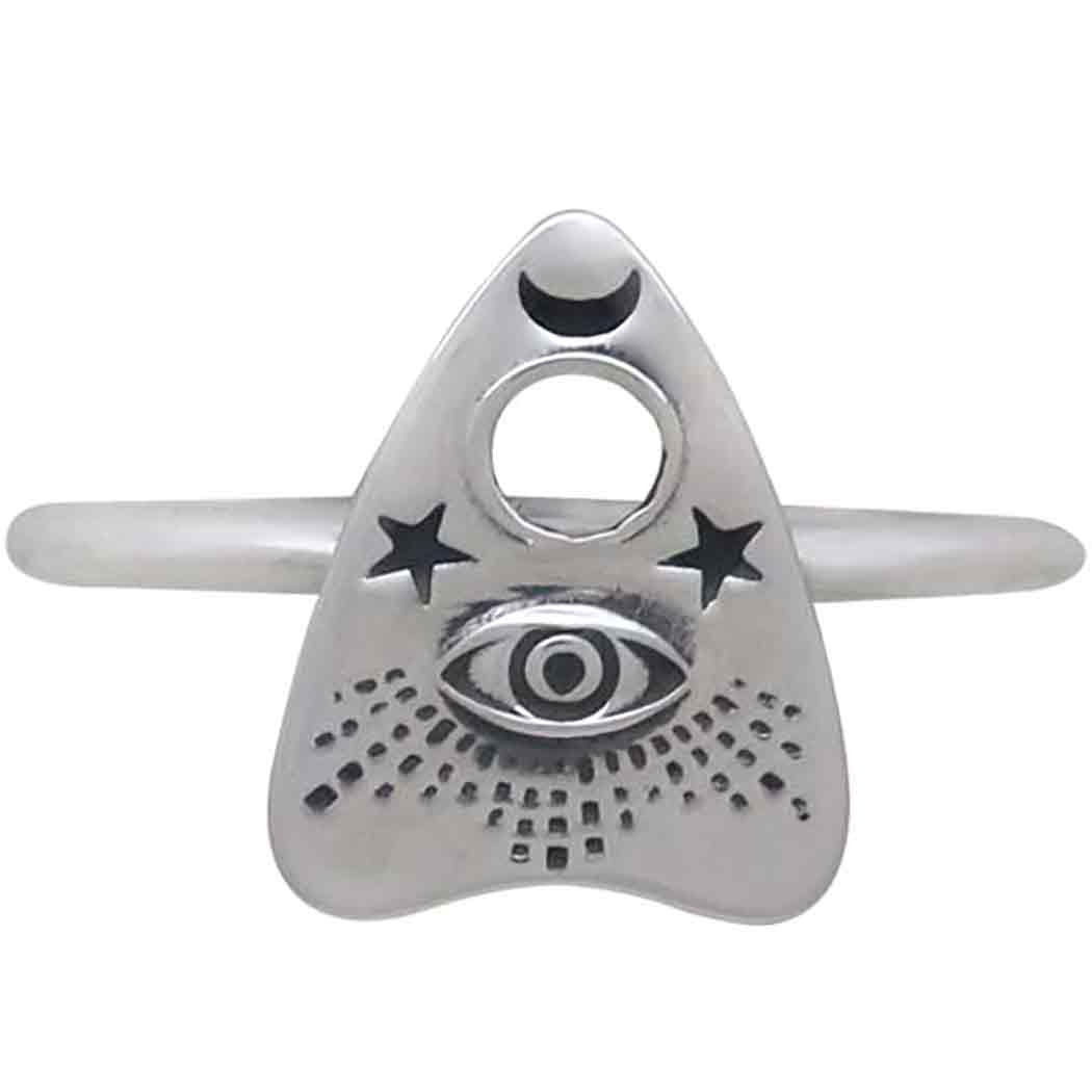 Ouija Planchette Sterling Silver Ring