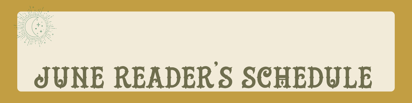 June 2026 Reader's Schedule
