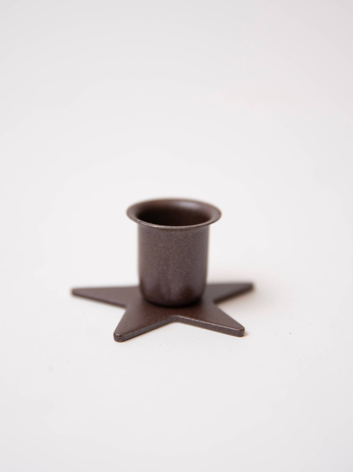 Bronze Iron Star Taper Holder