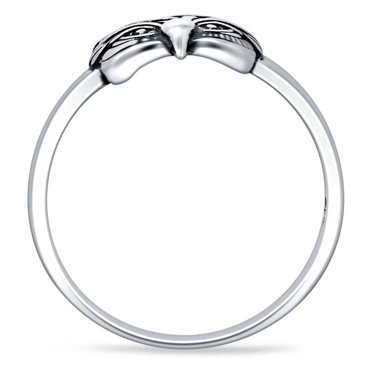 Owl Ring Oxidized Vintage Style