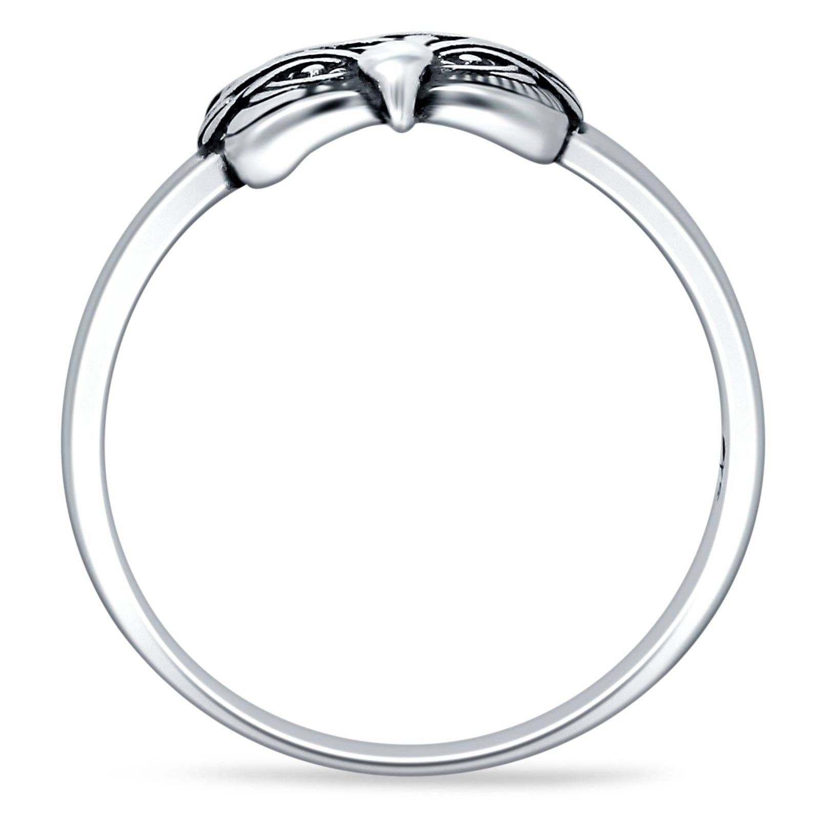 Owl Ring Oxidized Vintage Style