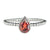 Garnet Sterling Silver Ring