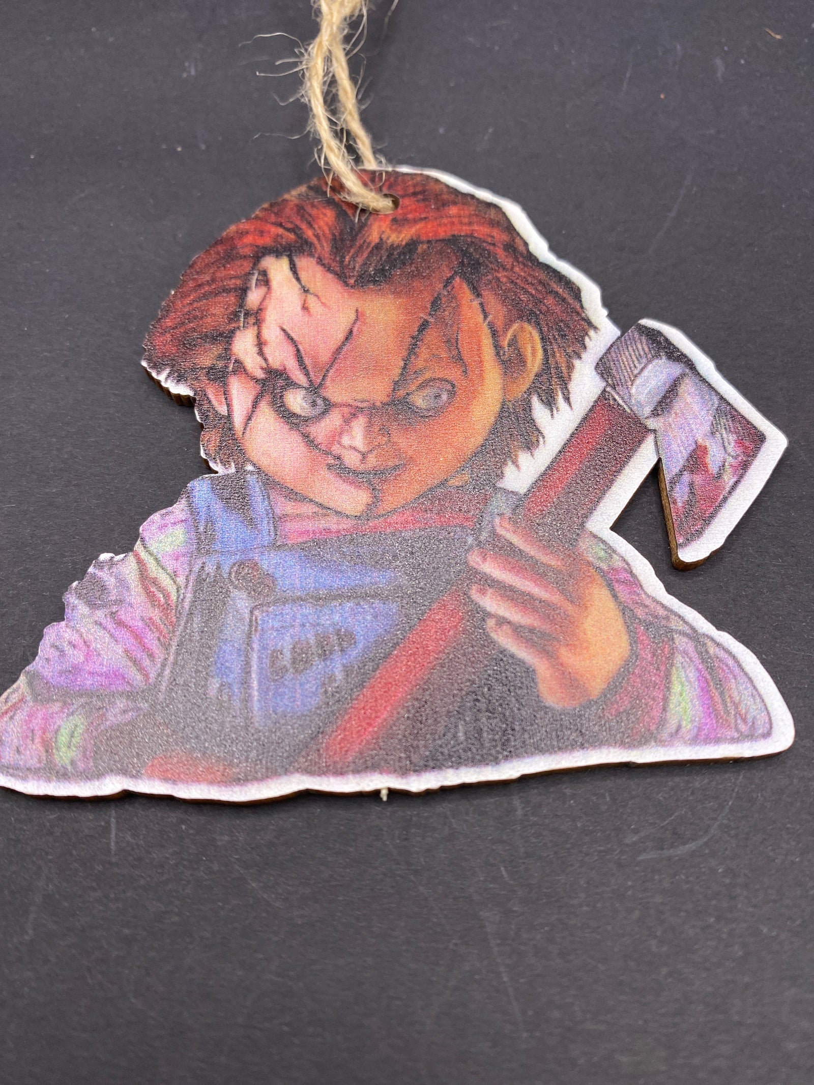 Wooden Horror Icon Ornament