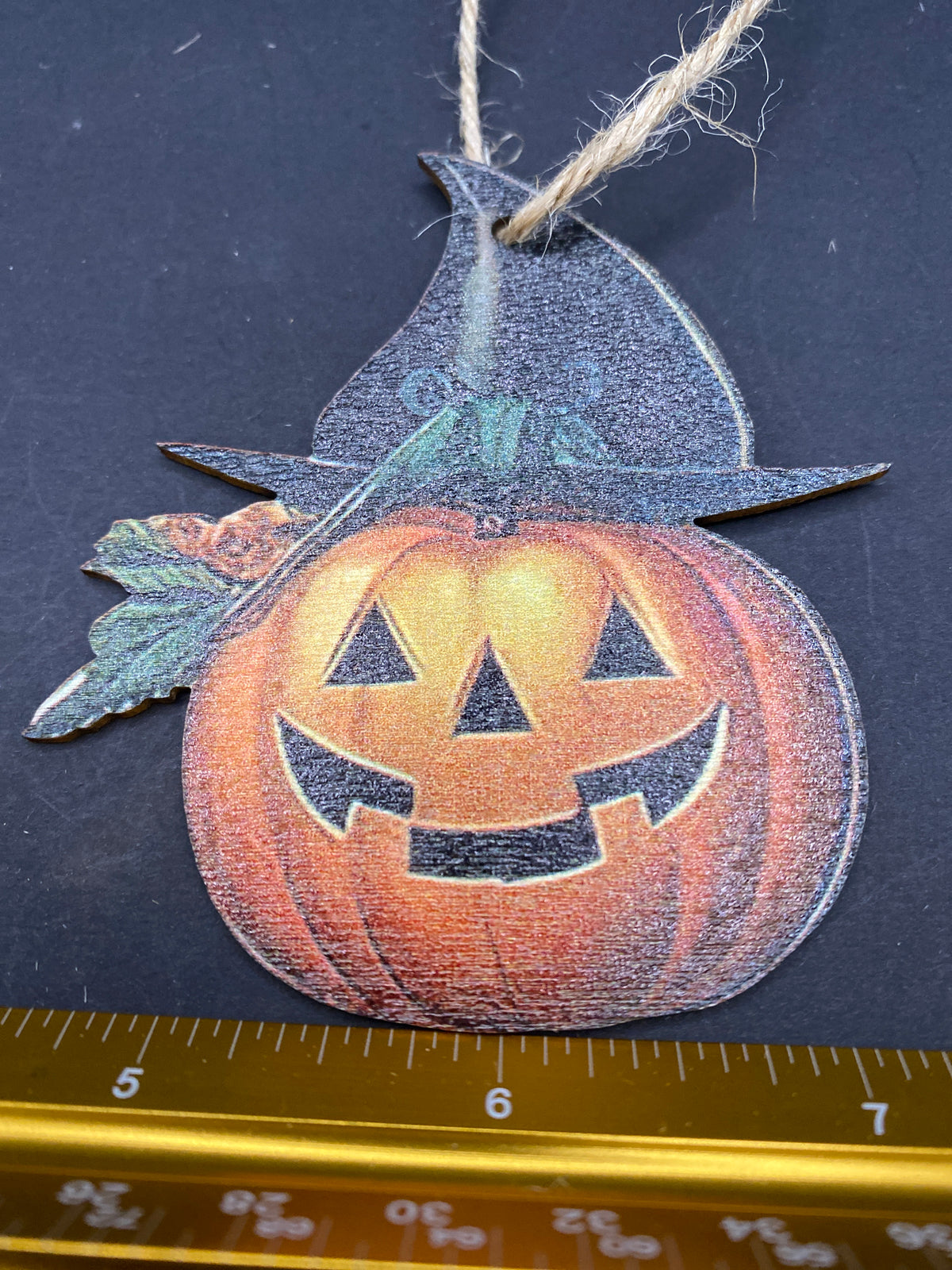 Pumpkin Wooden Ornament