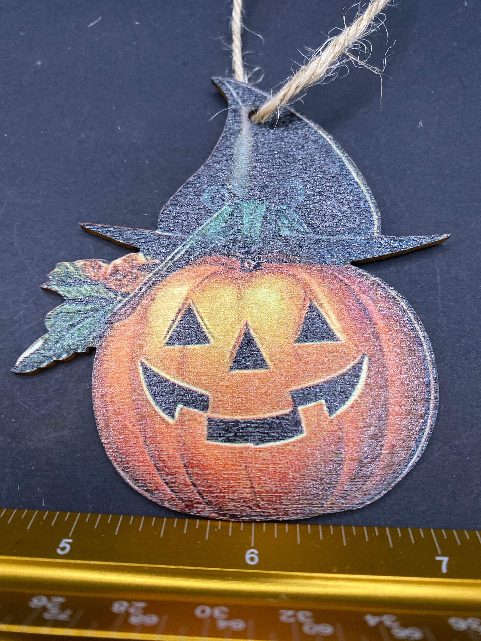 Pumpkin Wooden Ornament