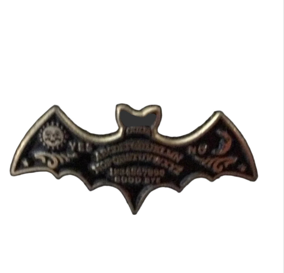 Ouija Bat Enamel Pin