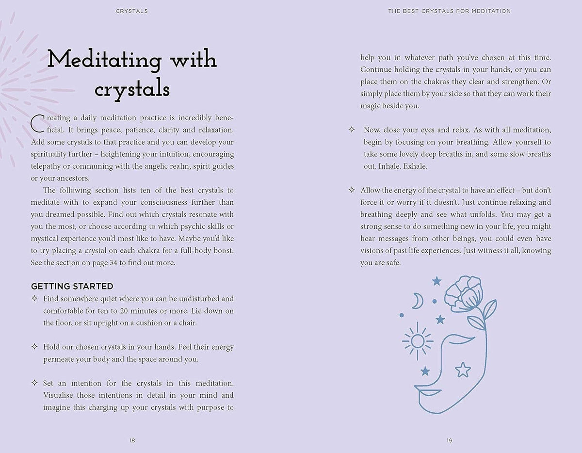 Crystals Book & Card Deck: Includes a 52-Card Deck and ...