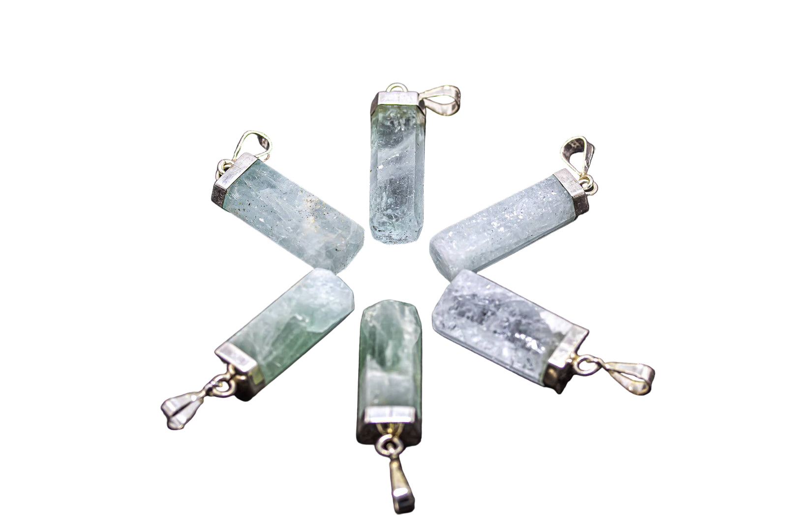 Aquamarine Pendant sterling silver 925