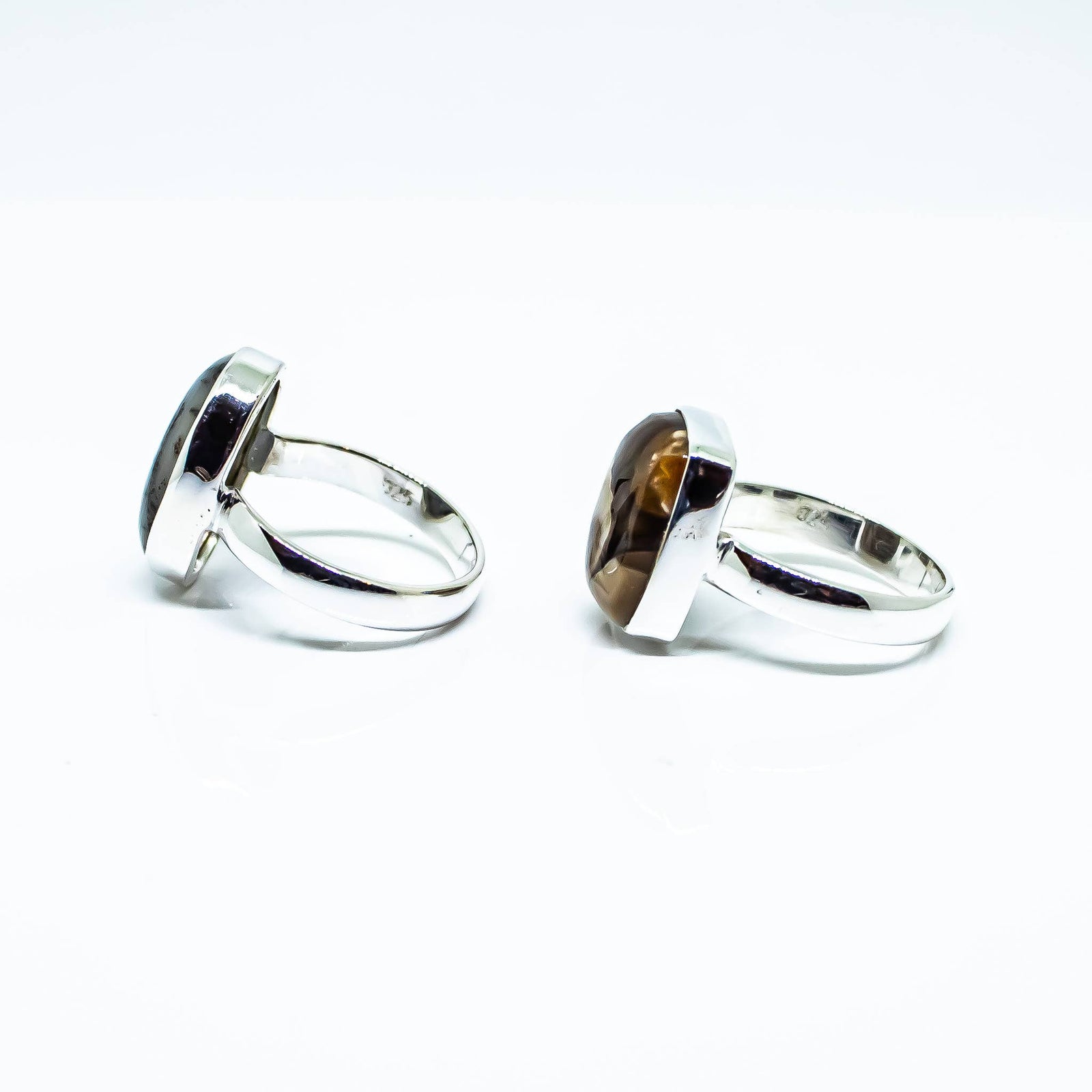 Gemstone Sterling Silver Rings Size 8