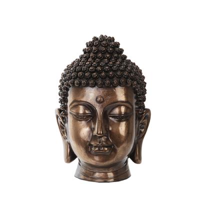 Bronze Buddha Head Statue