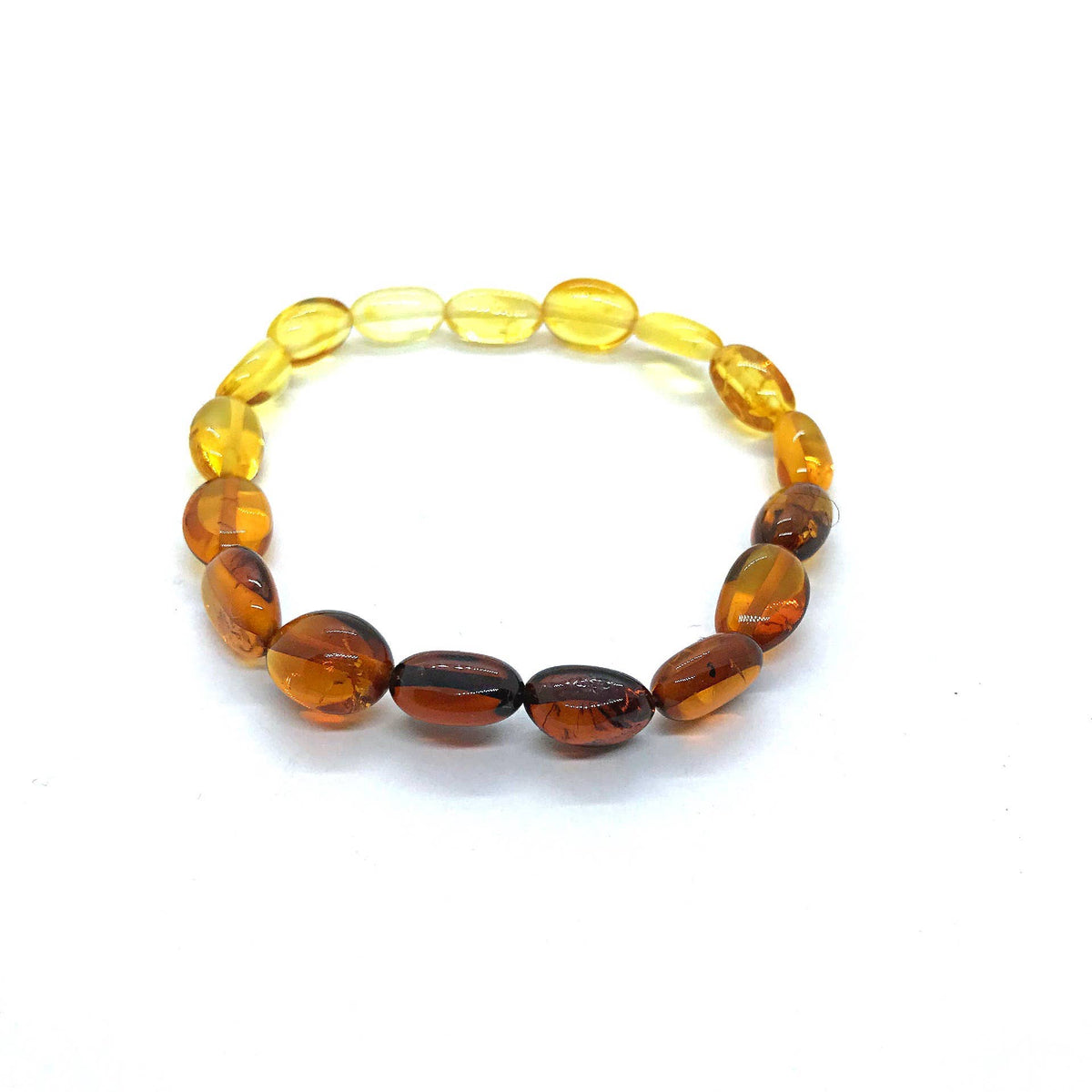 Multi-Color Amber Ombre Stretch Bracelet