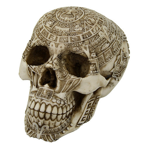 Aztec Skull (light bone)