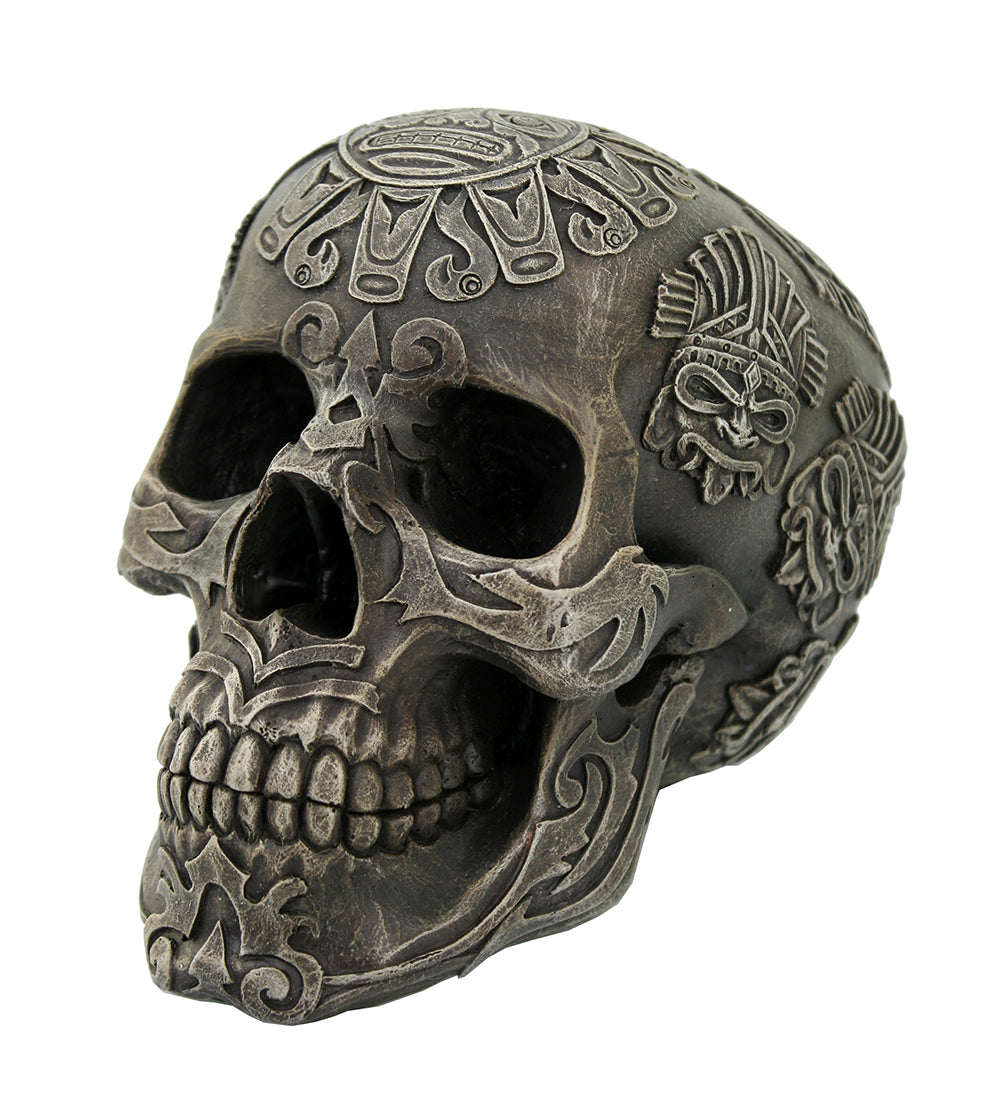 Aztec Skull (dark bone)