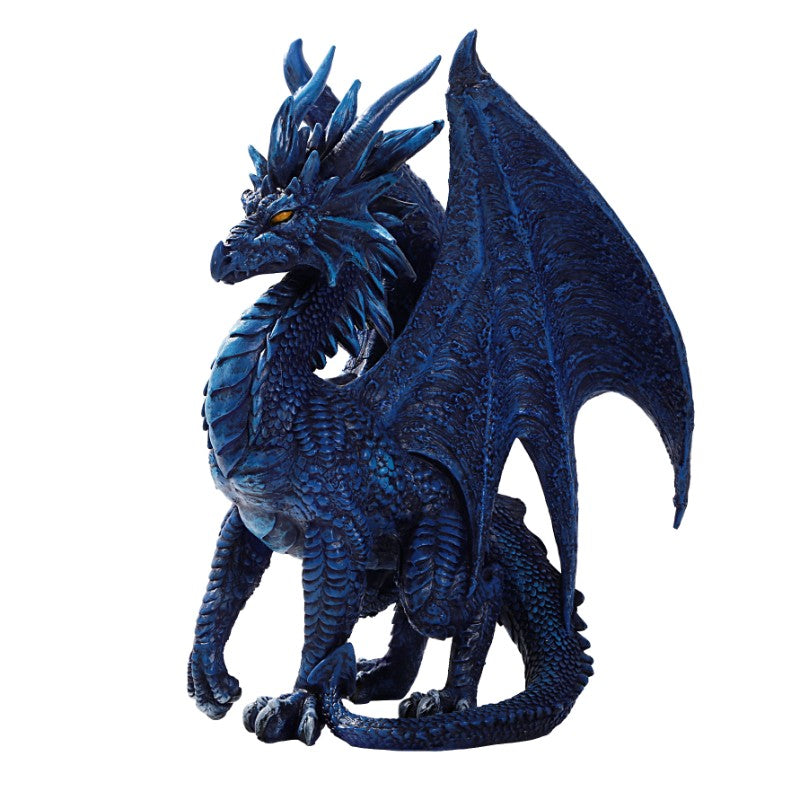 Blue Nightfall Dragon Statue