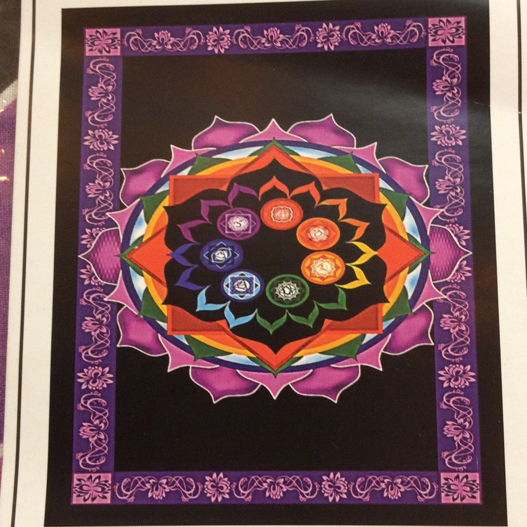 Chakra Lotus Large Tapestry 82x55