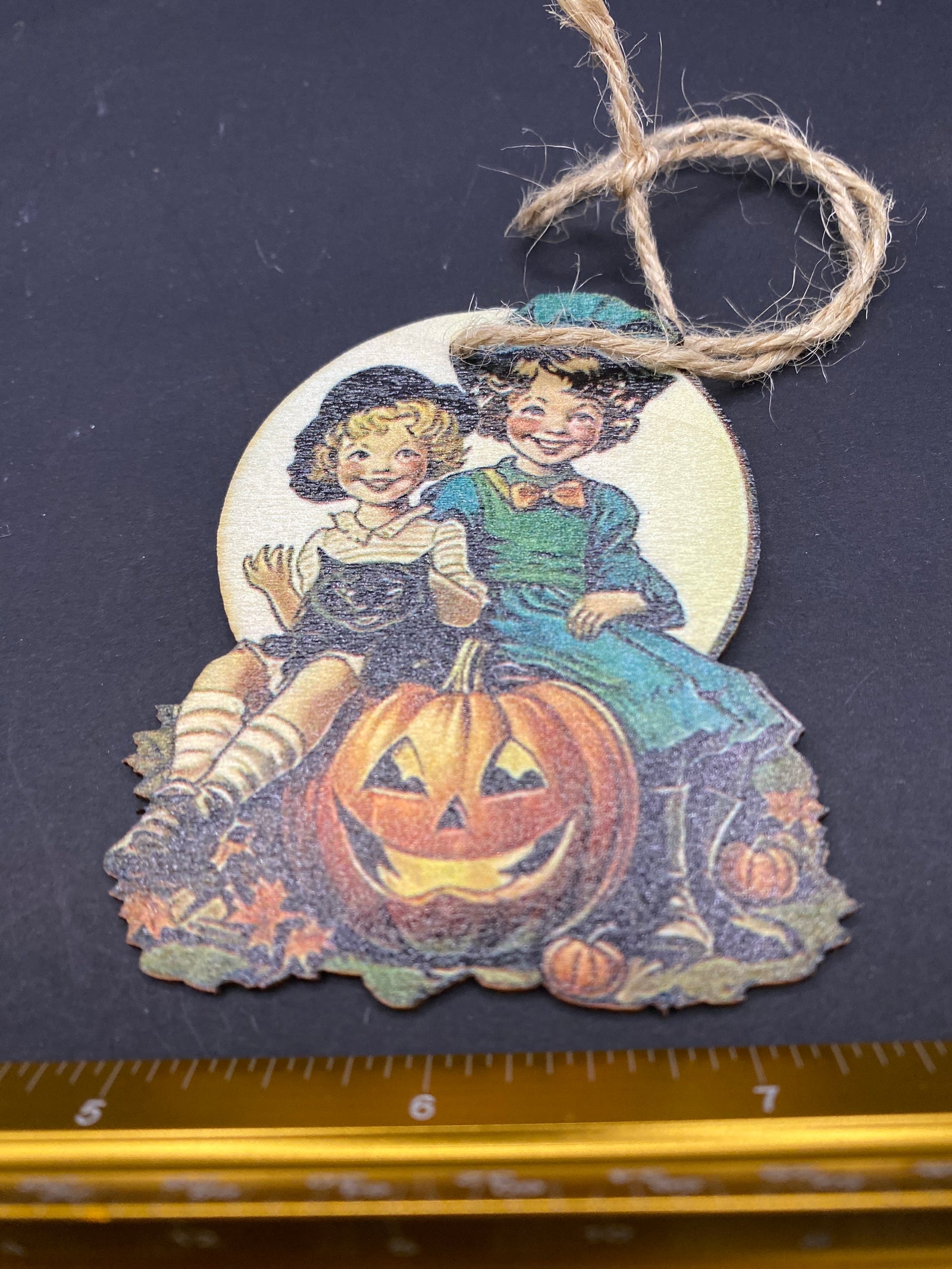 Creepy Children Wooden Ornament