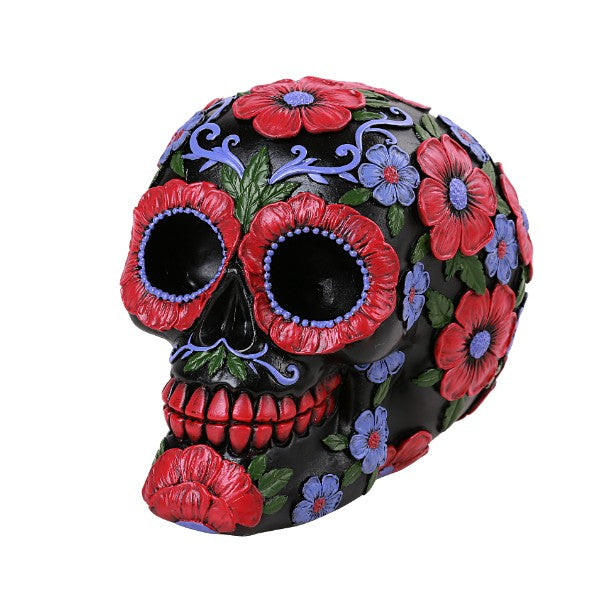 Day of the Dead Flower Skull