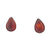Cognac Amber Sterling Silver Stud Earrings