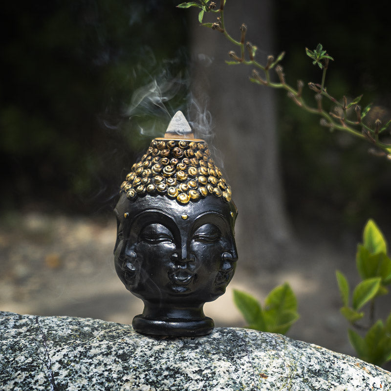 Multi Faced Buddha Head Backflow Burner