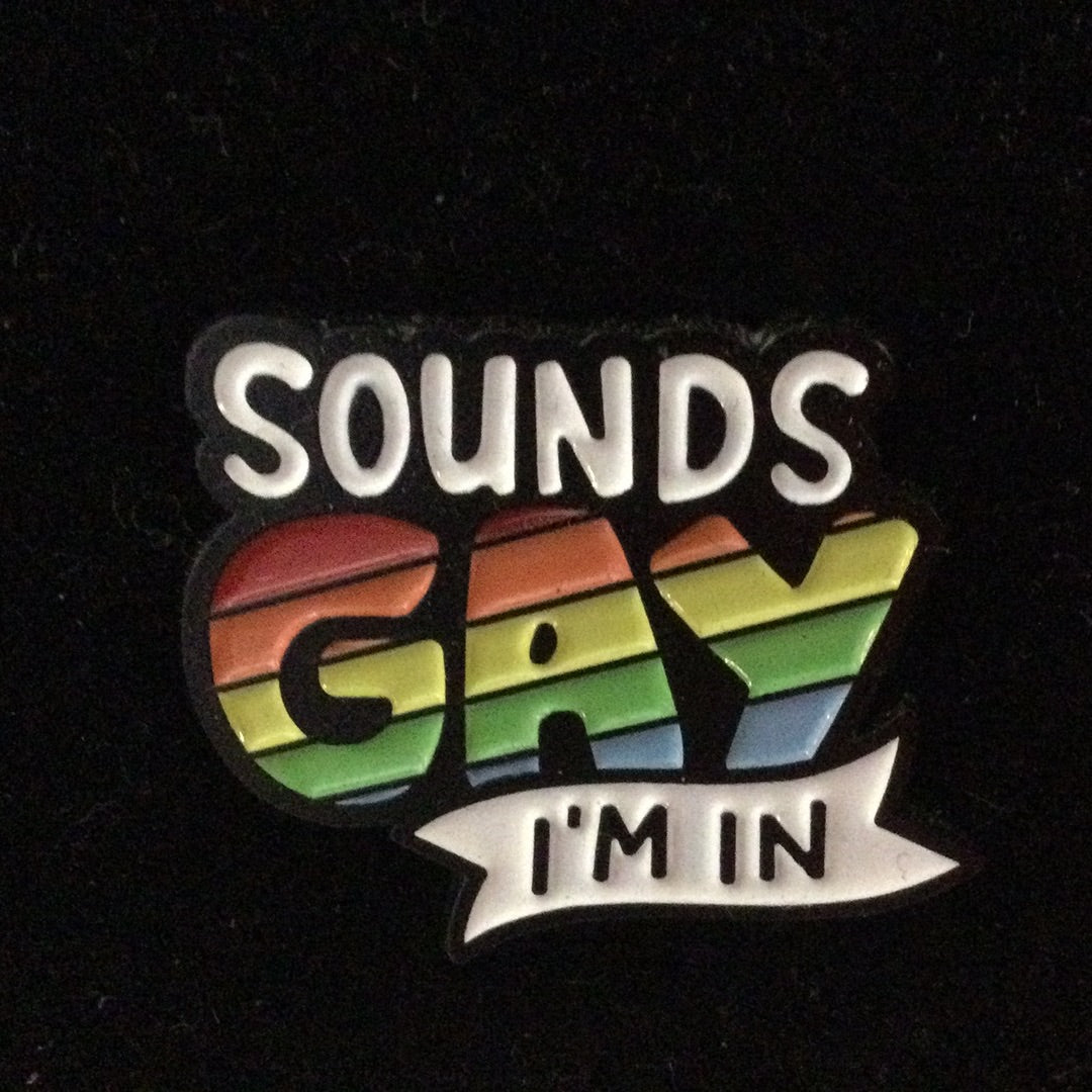Sounds Gay, I&#39;m In Enamel Pin