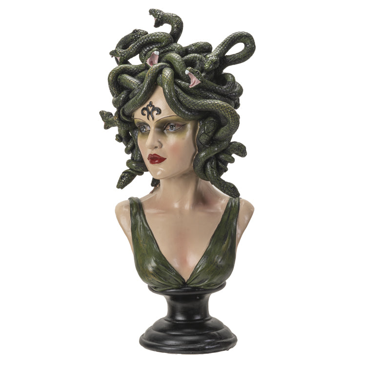 Medusa Bust LED eyes Statue