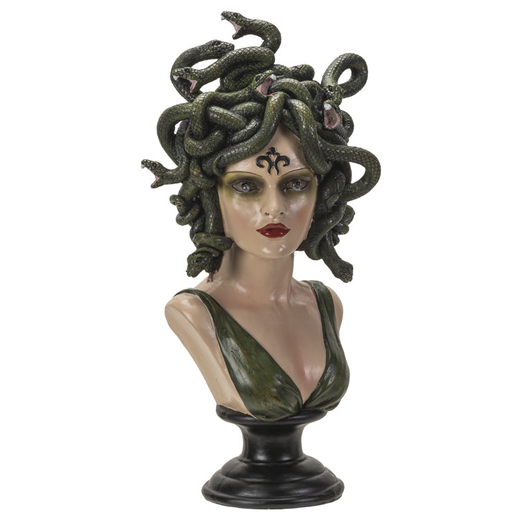 Medusa Bust LED eyes Statue