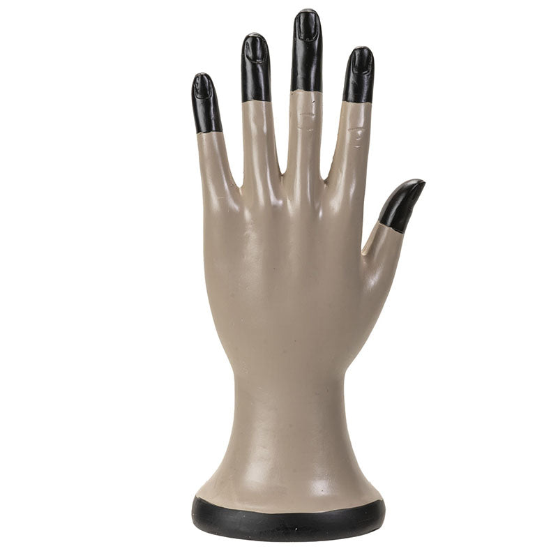 Palmistry Hand with Black Fingertips Statue