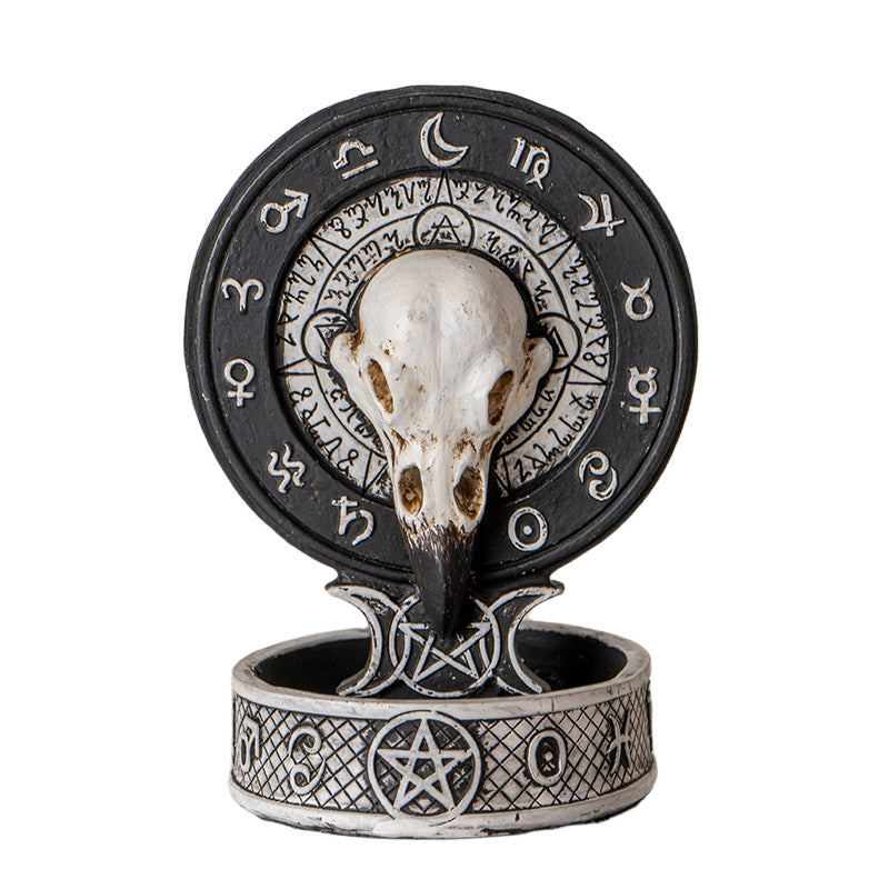 Raven Skull Zodiac  Backflow Burner