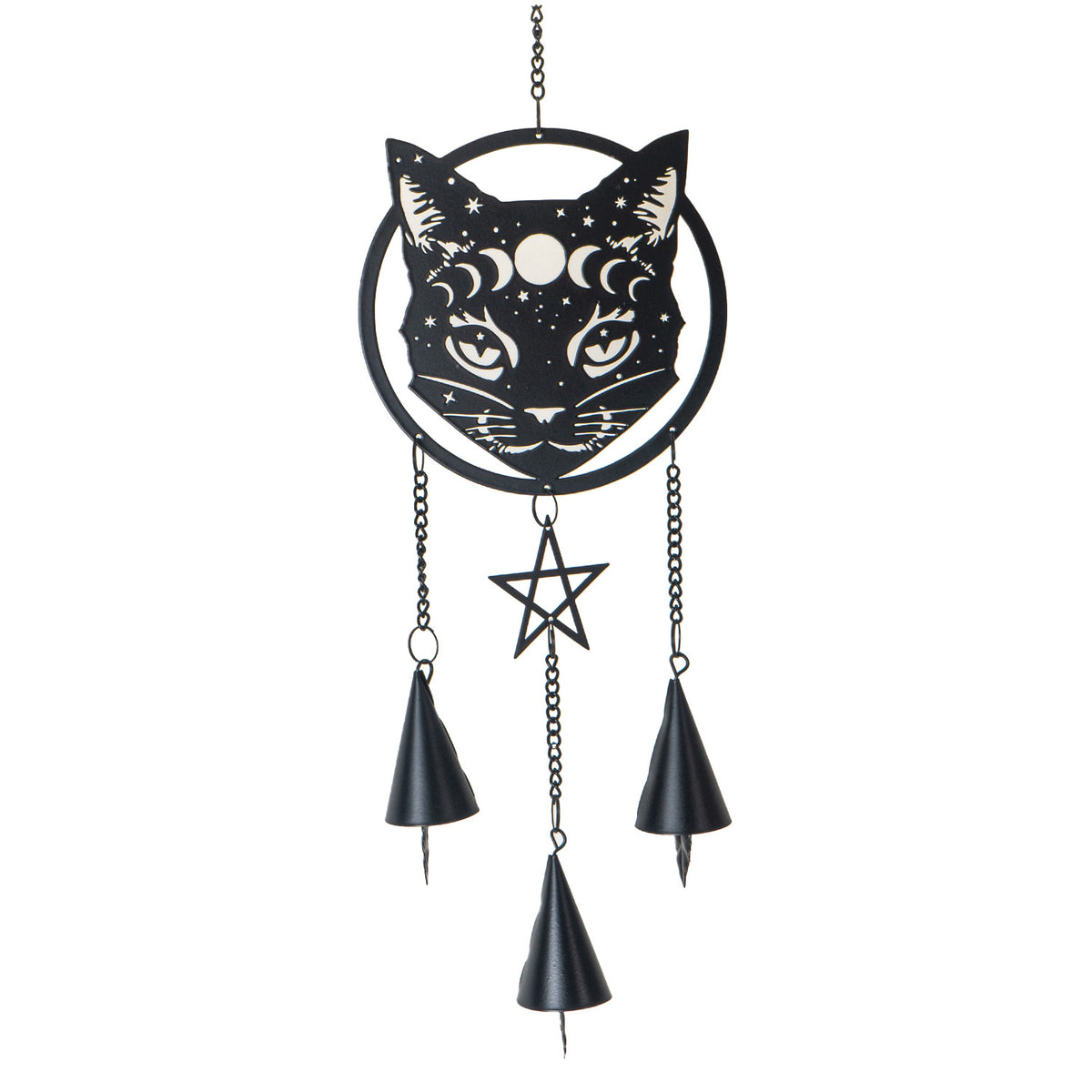 Celestial Cat Hanging Wind Chime