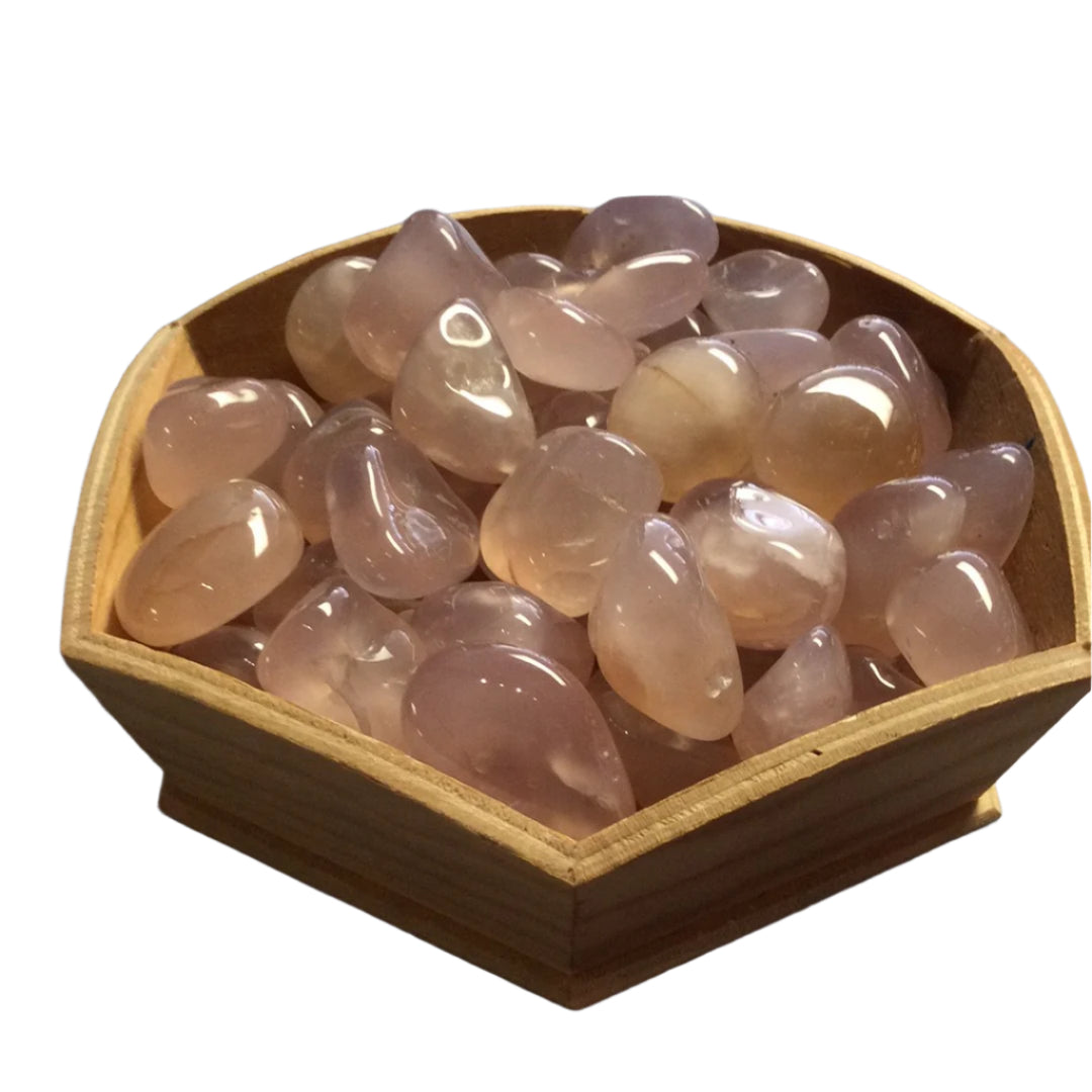 Chalcedony Pink Tumbled