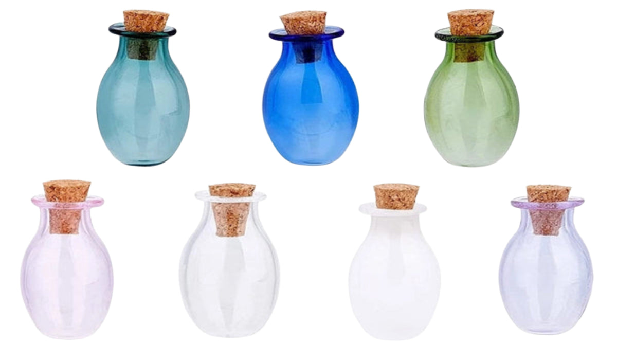 Glass Bottles with Cork Top