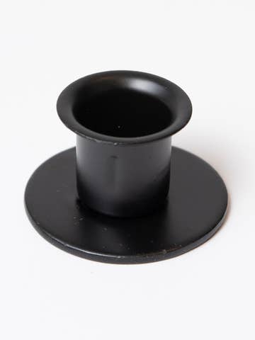 Black Iron Round Taper Holder