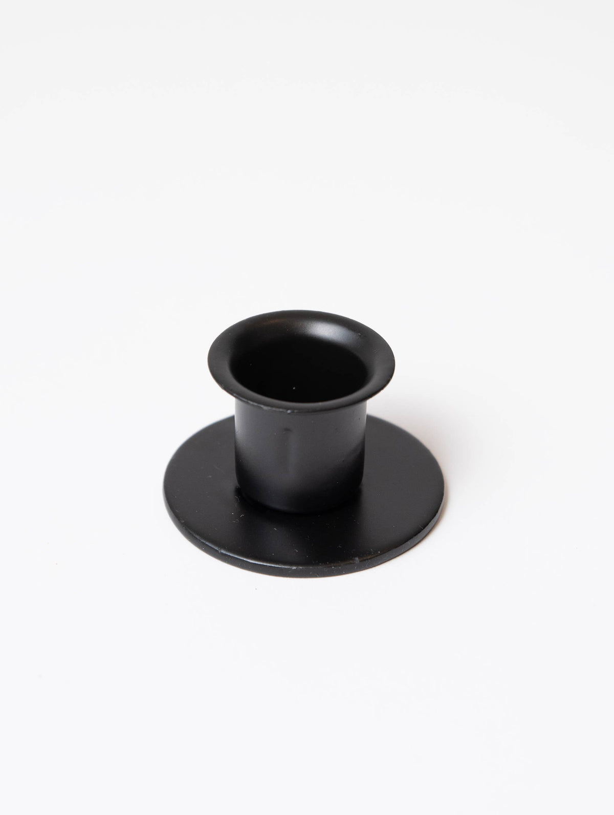 Black Iron Round Taper Holder