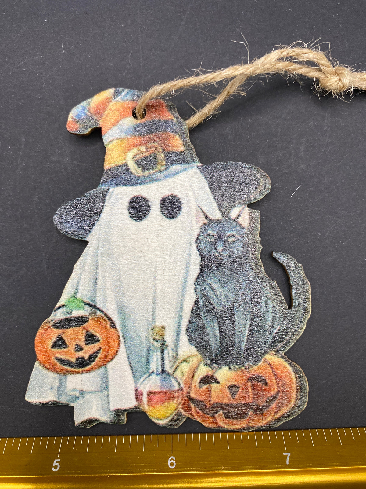 Assorted Halloween Wooden Ornament