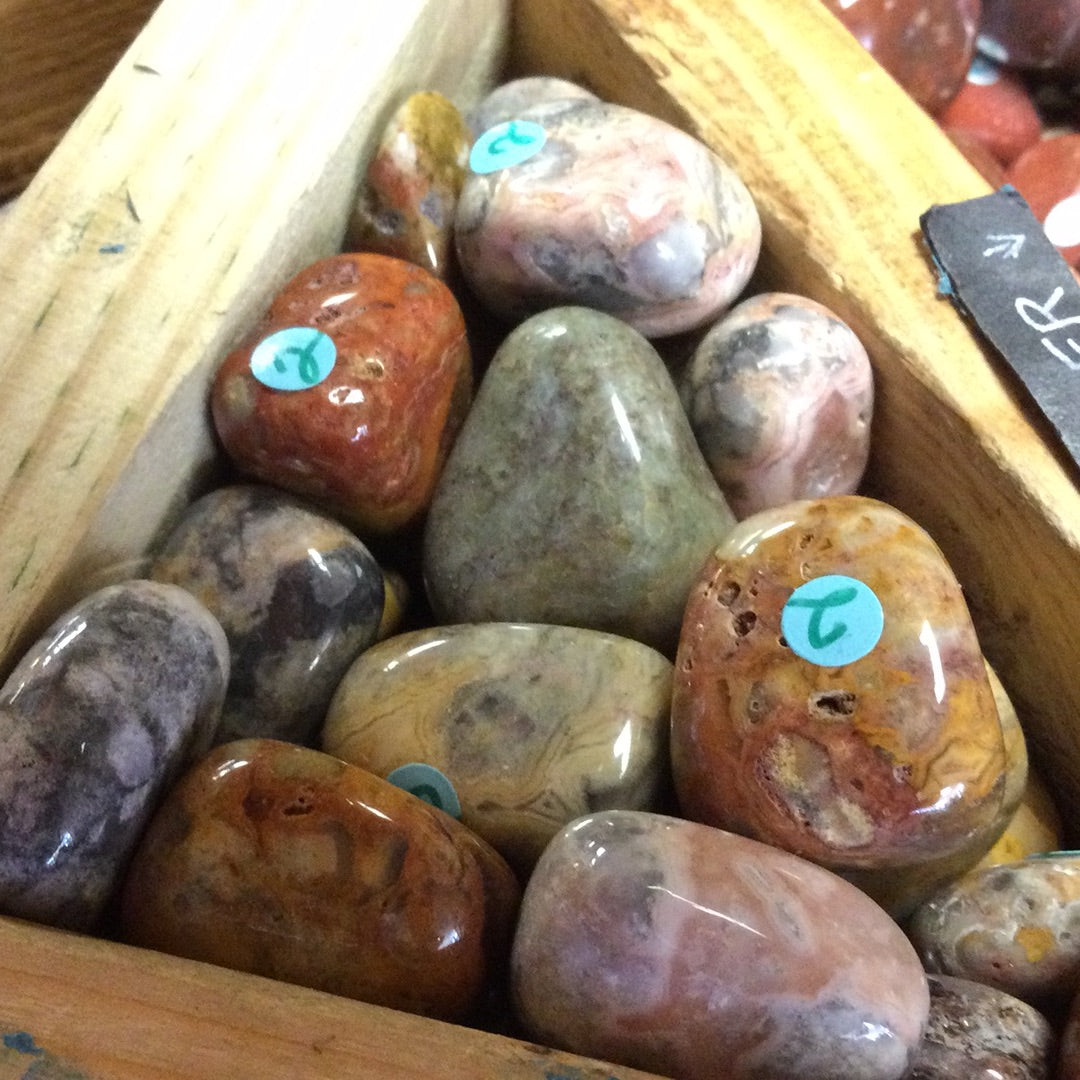 Crazy Lace Agate Tumbled