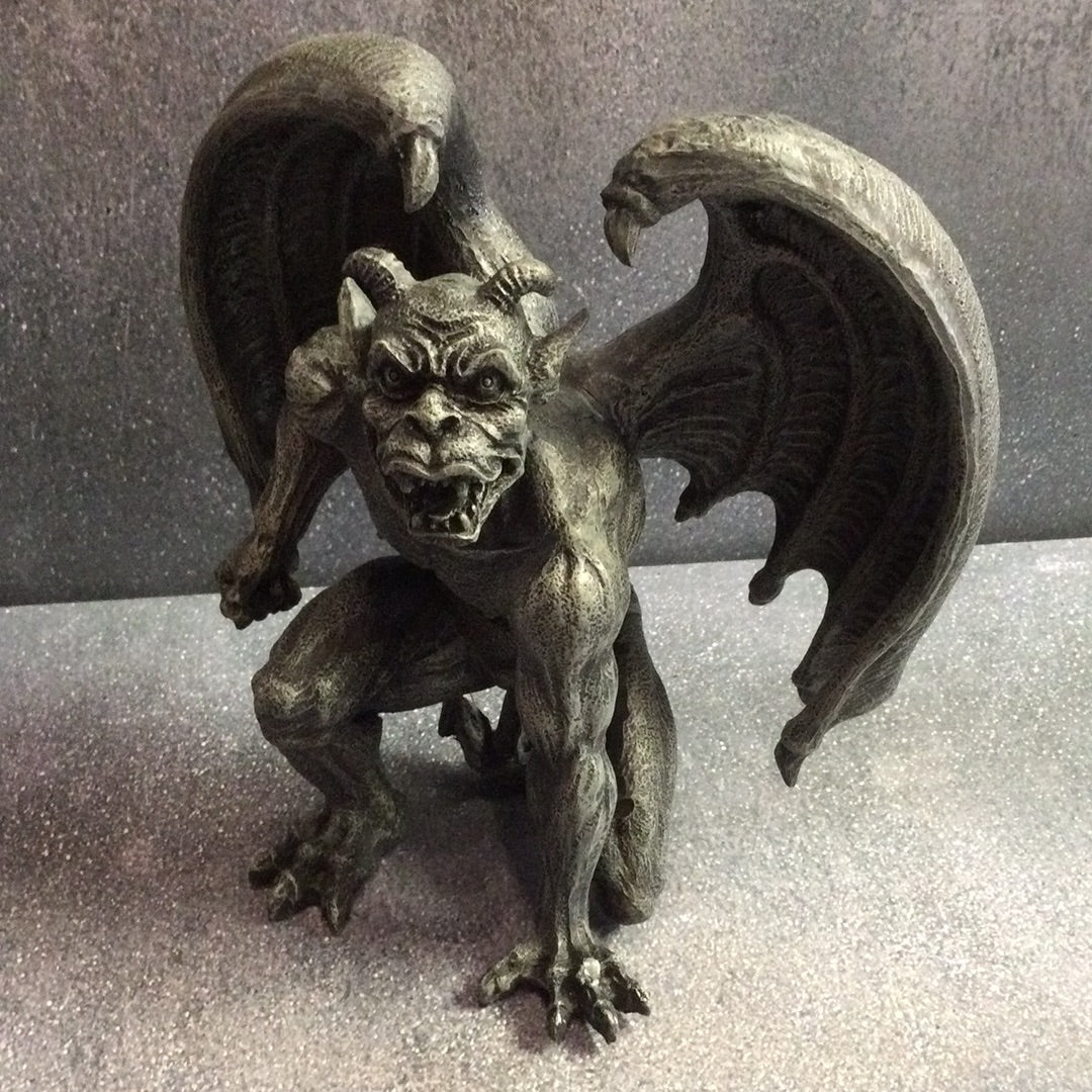 Take a Knee Bat Wing Gargoyle statue