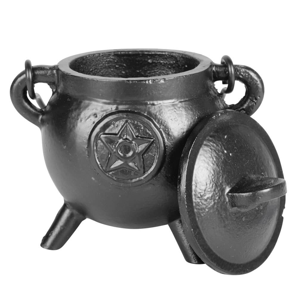 Cast Iron Cauldron Small Pentagram