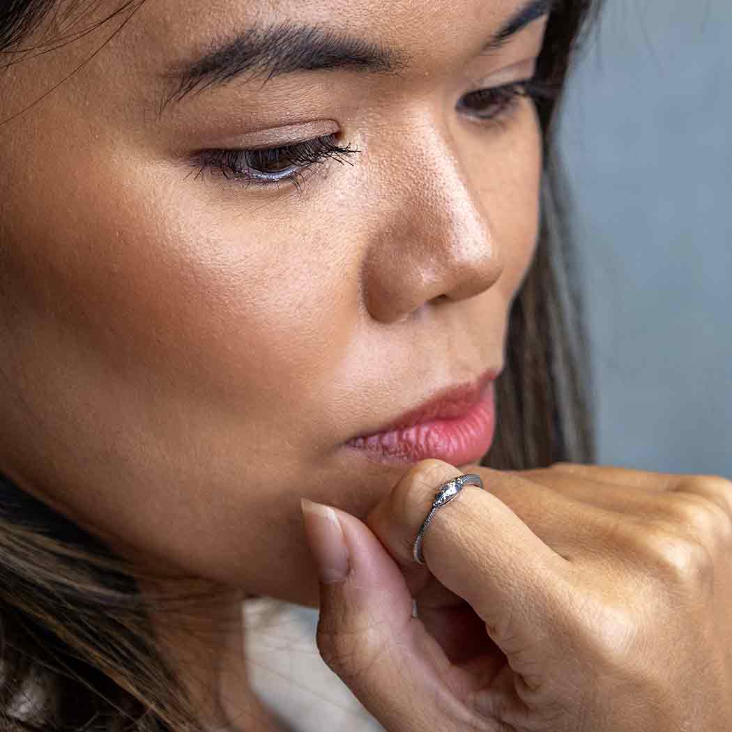 Ouroboros Snake Ring Sterling Silver