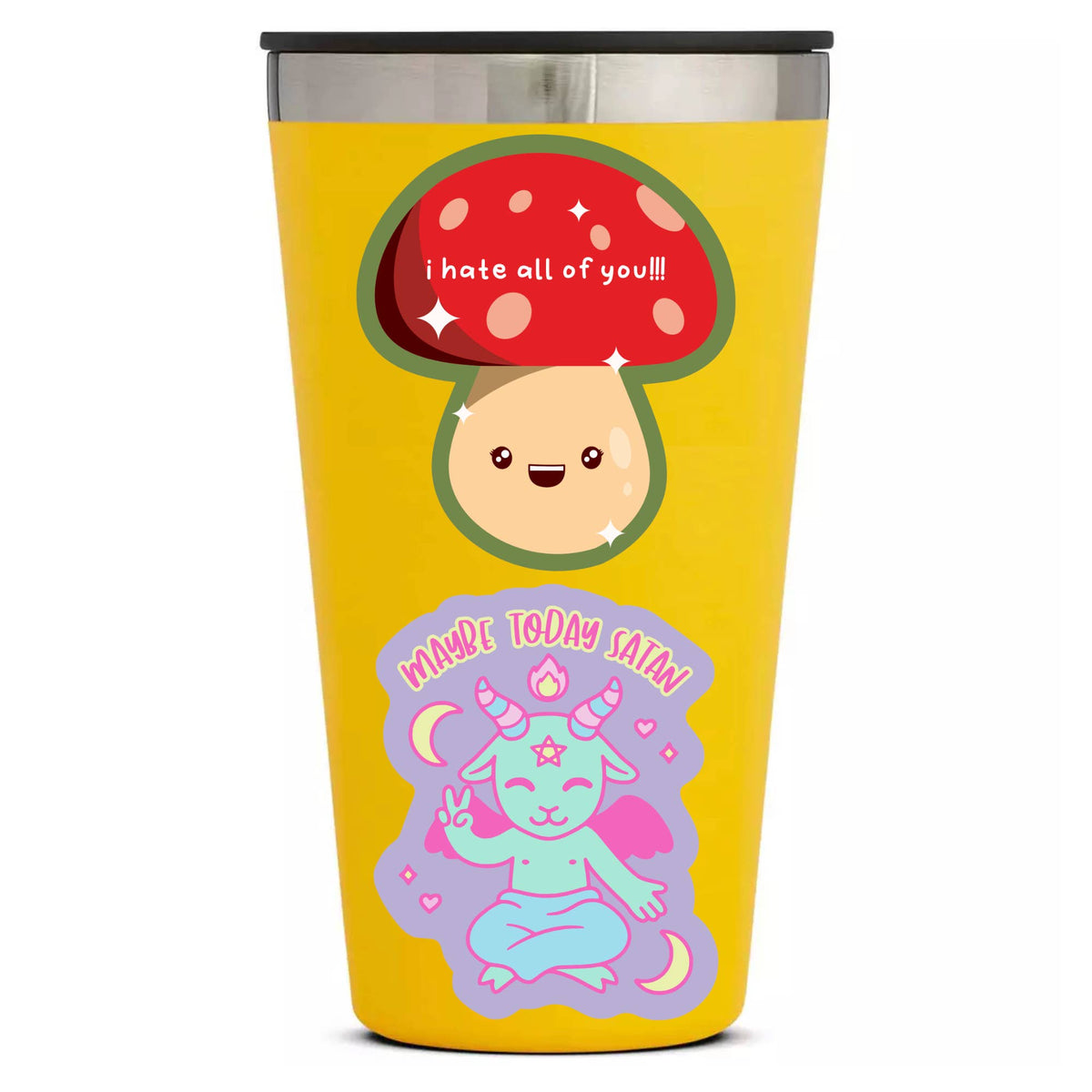 Maybe Today Satan Vinyl Sticker