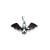 Cherry Amber Sterling Silver "Bat" Pendant