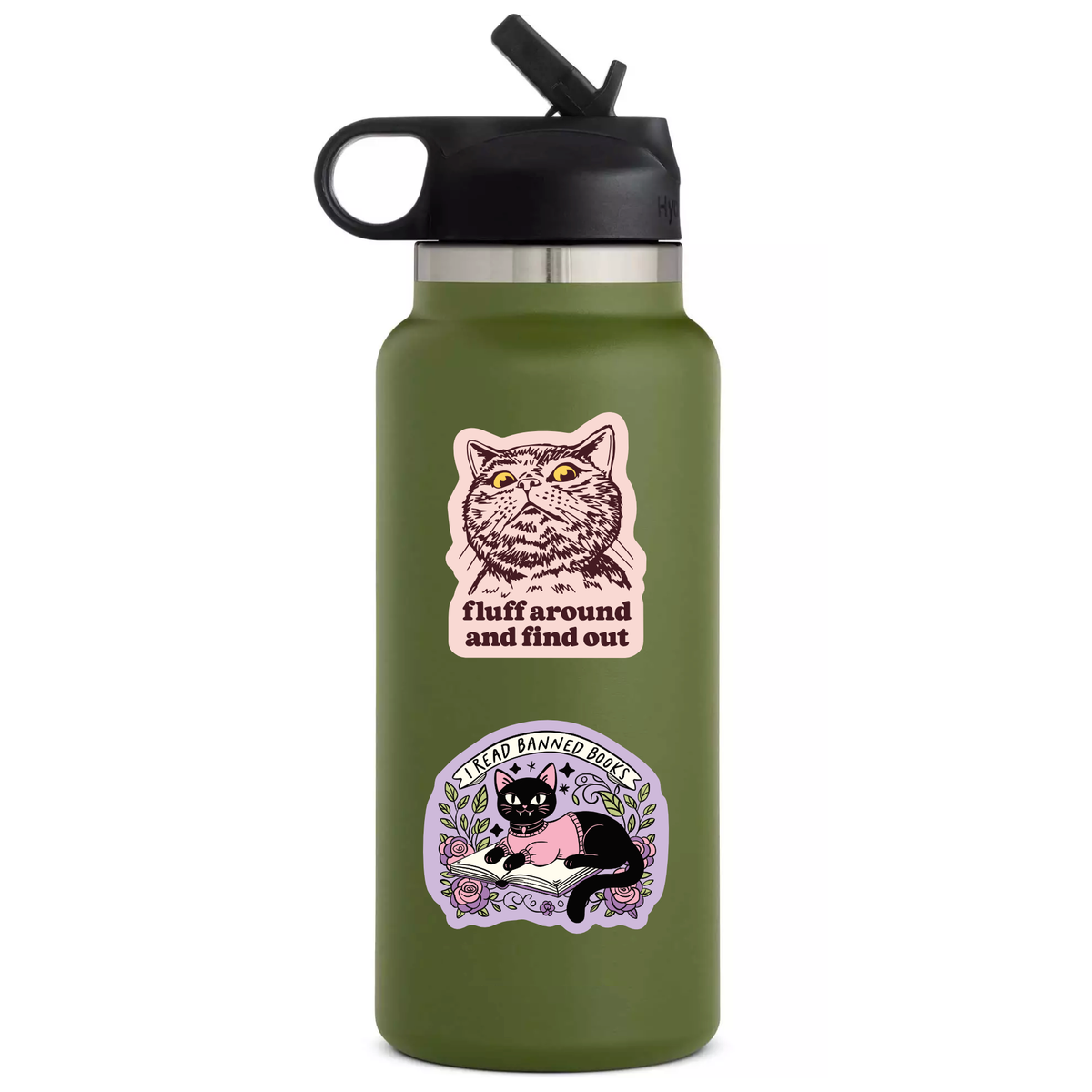 Fluff Around & Find Out Cat High Quality Vinyl Sticker