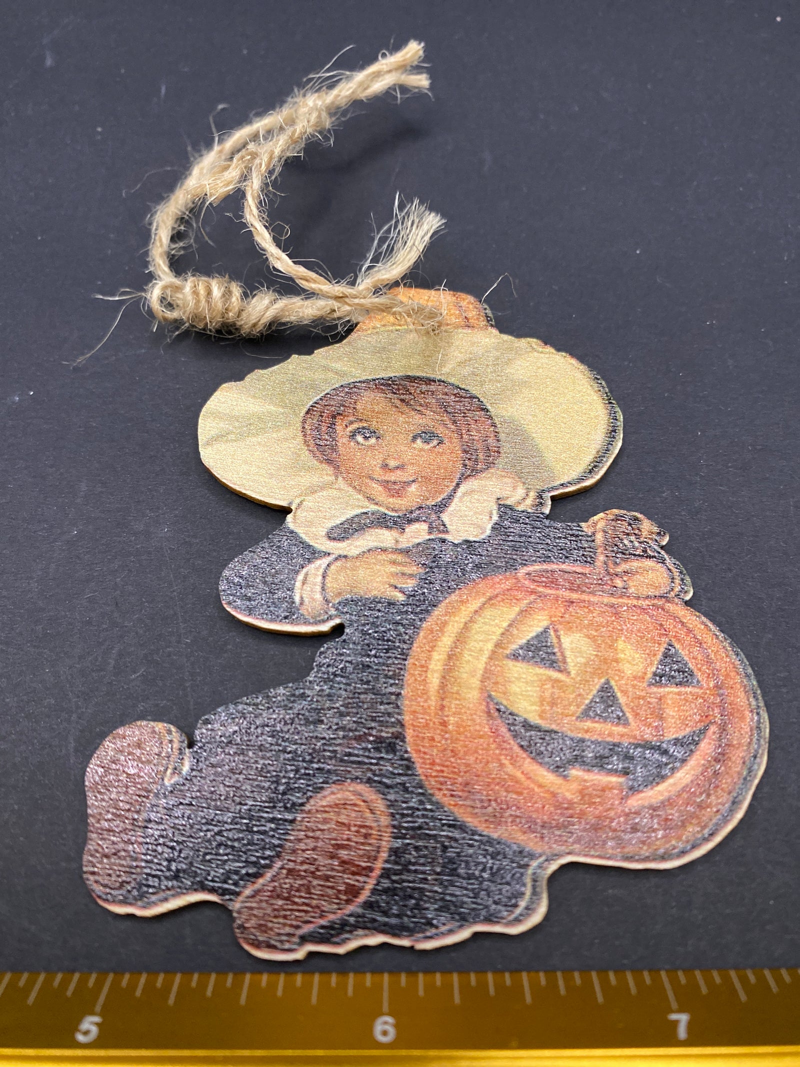 Creepy Children Wooden Ornament