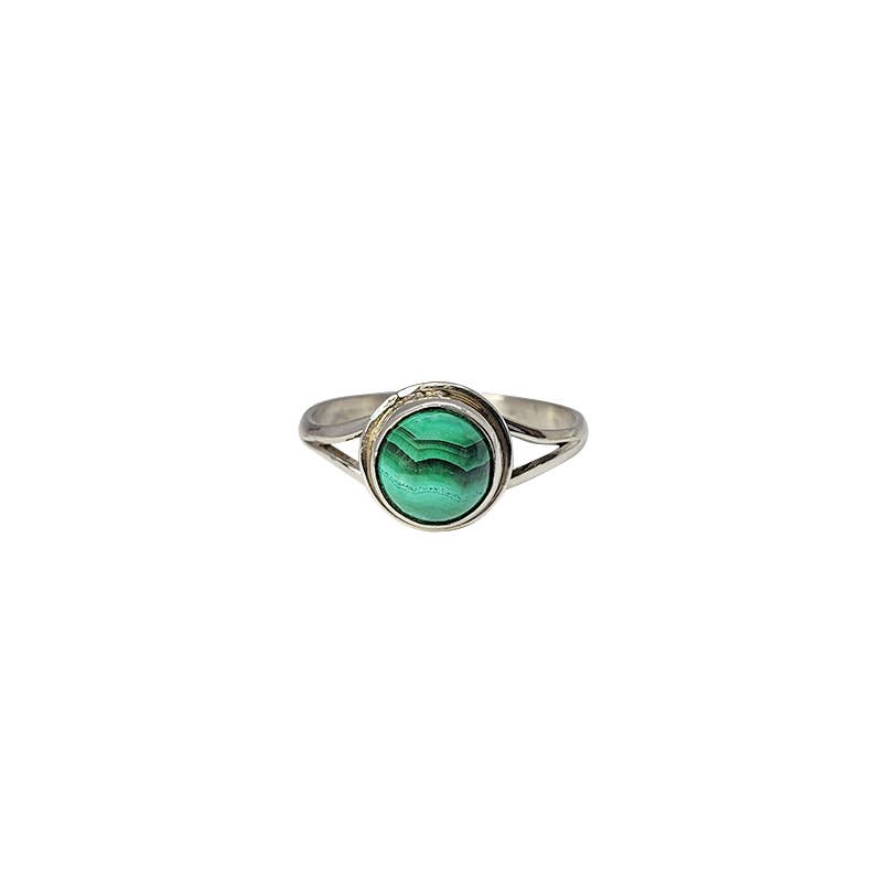Malachite Sterling Silver Ring