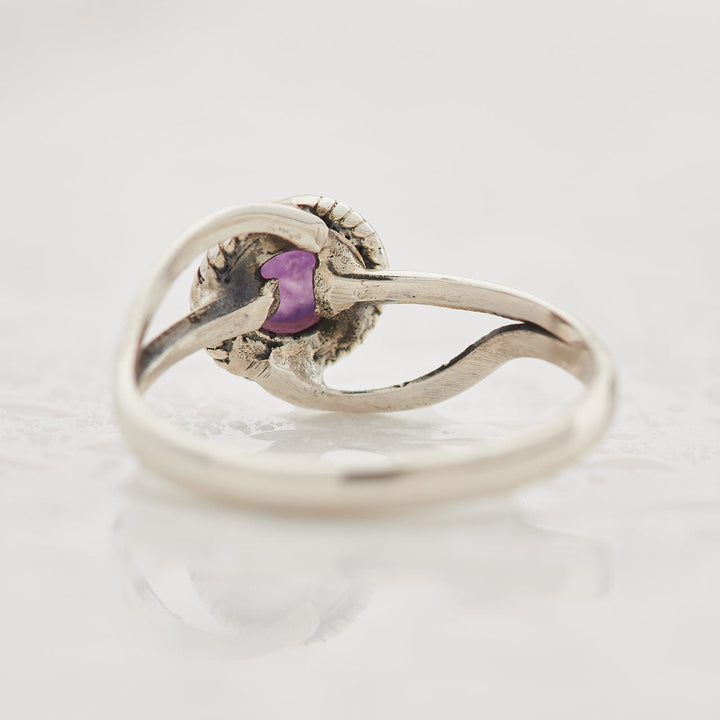 Lepidolite Infinity Sterling Silver Ring