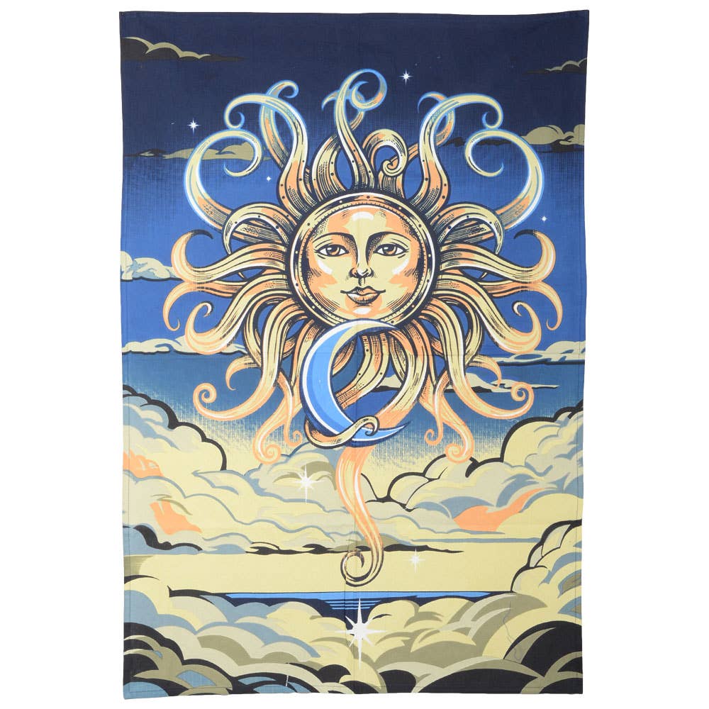 3D Sun And Moon Tapestry 30x45