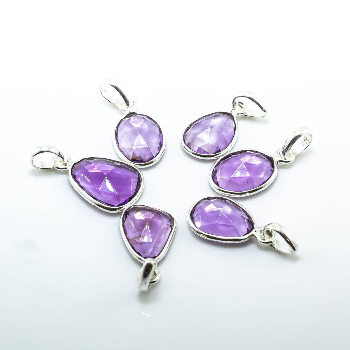 Amethyst Gemstone Sterling Silver Pendant
